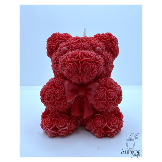 Nounours a motifs rose